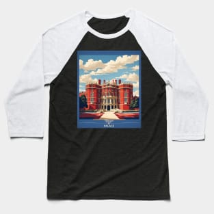 Hampton Court Palace London United Kingdom Vintage Travel Tourism Poster Baseball T-Shirt